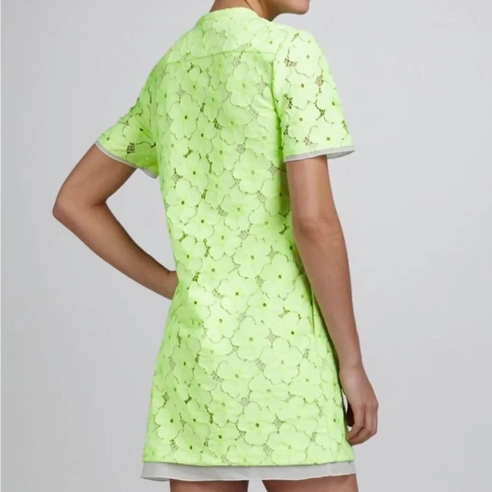 NEW! DIANE VON FURSTENBERG Flower Lace Warner Shift Dress - Picture 6 of 16